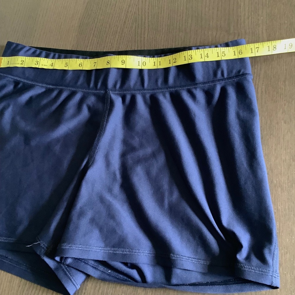 Under Armour HeatGear Navy Blue Compression Athletic Shorts Womens 2XL 2TG EEG - Picture 9 of 9